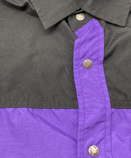 THE NORTH FACE（ザ ノース フェイス）THE NORTH FACE (ザ ノース フェイス) L/S Nuptse Shirt（L/S ヌプシ シャツ） パープル サイズ:Lの古着・服飾アイテム