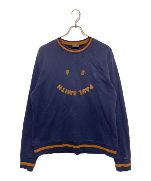 PS Paul Smith（ＰＳポールスミス）PS Paul Smith (ＰＳポールスミス) ロゴプリントスウェット ネイビー サイズ:SIZE XLの古着・服飾アイテム