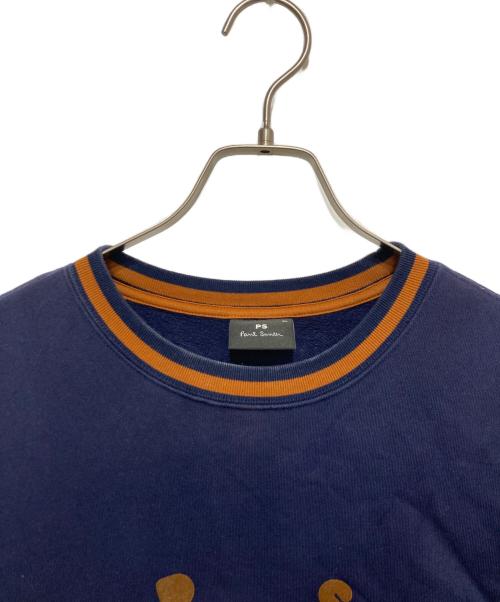 PS Paul Smith（ＰＳポールスミス）PS Paul Smith (ＰＳポールスミス) ロゴプリントスウェット ネイビー サイズ:SIZE XLの古着・服飾アイテム