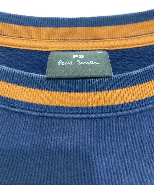 PS Paul Smith（ＰＳポールスミス）PS Paul Smith (ＰＳポールスミス) ロゴプリントスウェット ネイビー サイズ:SIZE XLの古着・服飾アイテム