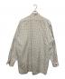 THE RERACS (ザ リラクス) チェックバンドカラーシャツ アイボリー サイズ:SIZE 46：7000円