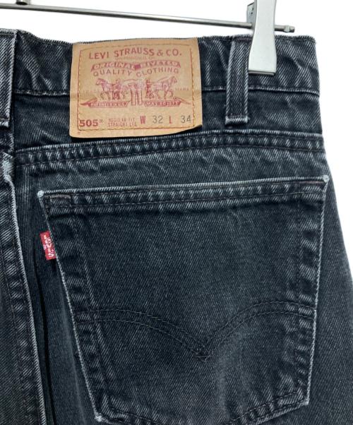 LEVI'S（リーバイス）LEVI'S (リーバイス) 後染め505デニムパンツ ブラック サイズ:W32×L34の古着・服飾アイテム