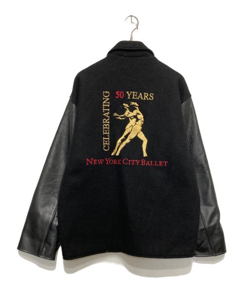 EXCELLED（エクセル）EXCELLED (エクセル) 80’s レザー切替ジャケット ブラック サイズ:Sの古着・服飾アイテム
