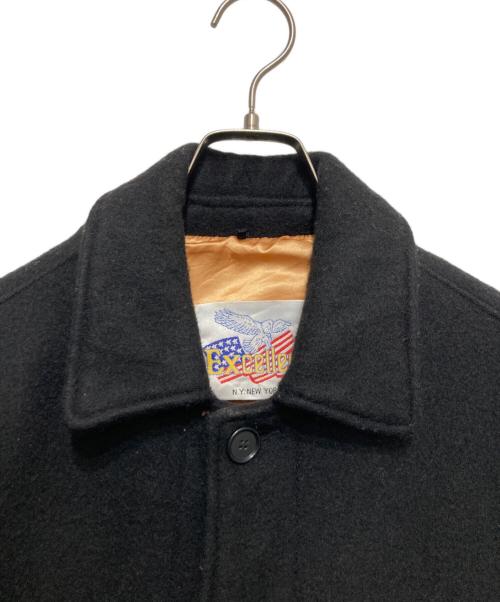 EXCELLED（エクセル）EXCELLED (エクセル) 80’s レザー切替ジャケット ブラック サイズ:Sの古着・服飾アイテム