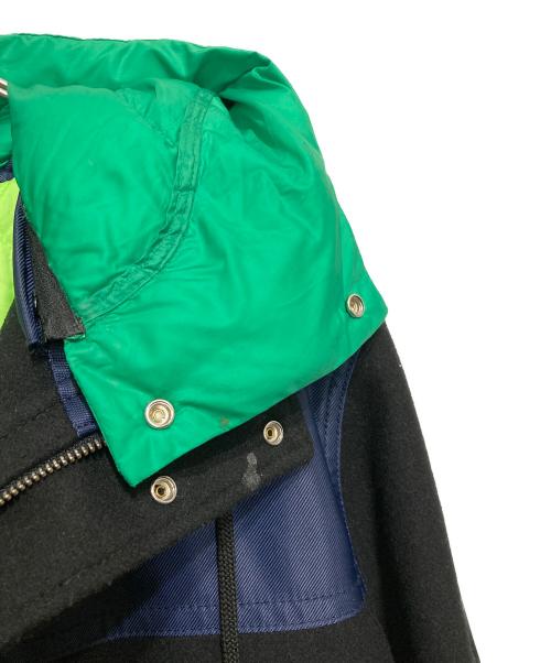 DIESEL（ディーゼル）DIESEL (ディーゼル) 異素材ドッキングジャケット ブラック サイズ:Lの古着・服飾アイテム