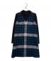 BLUE LABEL CRESTBRIDGE（ブルーレーベルクレストブリッジ）の古着「チェックループヤーンツィードドレス」｜ネイビー
