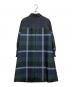 BLUE LABEL CRESTBRIDGE (ブルーレーベルクレストブリッジ) チェッククロッシングツイルサックドレス ネイビー サイズ:36：10000円