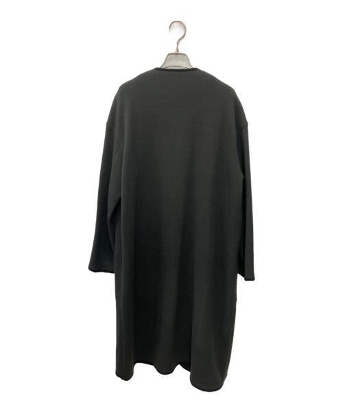 MACPHEE（マカフィー）MACPHEE (マカフィー) ウールダブルジャージー ノーカラーコート グレー サイズ:Sの古着・服飾アイテム