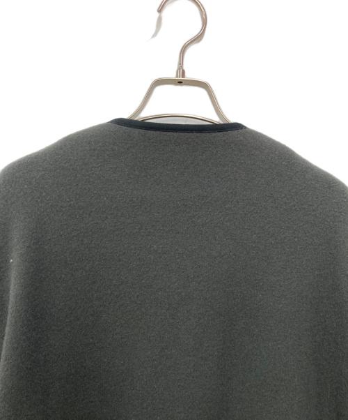 MACPHEE（マカフィー）MACPHEE (マカフィー) ウールダブルジャージー ノーカラーコート グレー サイズ:Sの古着・服飾アイテム