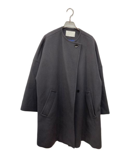 BALLSEY（ボールジィ）BALLSEY (ボールジィ) ウールアンゴラダブルフェイス ノーカラーコート グレー サイズ:Sの古着・服飾アイテム