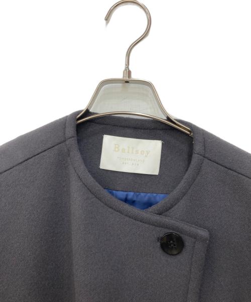 BALLSEY（ボールジィ）BALLSEY (ボールジィ) ウールアンゴラダブルフェイス ノーカラーコート グレー サイズ:Sの古着・服飾アイテム