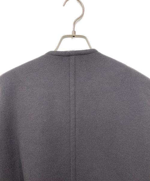 BALLSEY（ボールジィ）BALLSEY (ボールジィ) ウールアンゴラダブルフェイス ノーカラーコート グレー サイズ:Sの古着・服飾アイテム