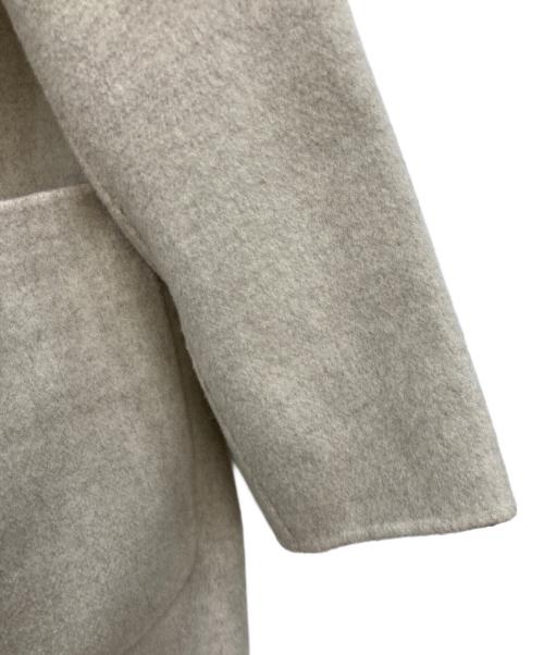 MACPHEE（マカフィー）MACPHEE (マカフィー) ウールダブルフェイス ストール付きコート ベージュ サイズ:36の古着・服飾アイテム
