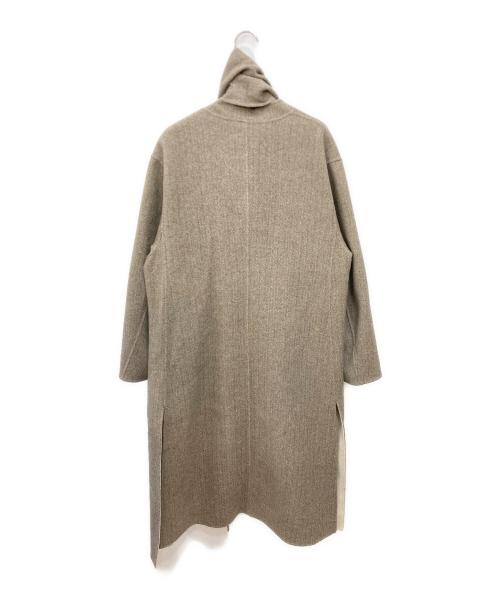 MACPHEE（マカフィー）MACPHEE (マカフィー) ウールダブルフェイス ストール付きコート ベージュ サイズ:36の古着・服飾アイテム