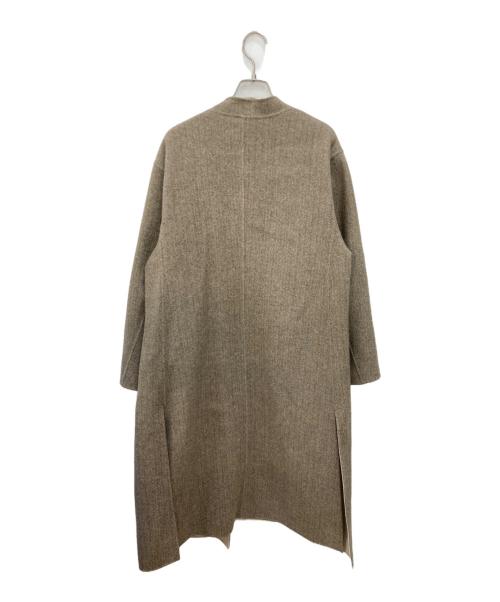 MACPHEE（マカフィー）MACPHEE (マカフィー) ウールダブルフェイス ストール付きコート ベージュ サイズ:36の古着・服飾アイテム