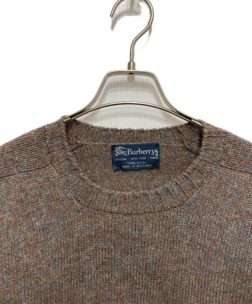 Burberry's（バーバリーズ）Burberry's (バーバリーズ) クルーネックニット ブラウン サイズ:不明の古着・服飾アイテム