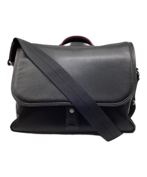 LANVIN COLLECTION（ランバンコレクション）LANVIN COLLECTION (ランバンコレクション) レザー切替ショルダーバッグ ブラックの古着・服飾アイテム