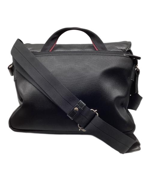 LANVIN COLLECTION（ランバンコレクション）LANVIN COLLECTION (ランバンコレクション) レザー切替ショルダーバッグ ブラックの古着・服飾アイテム
