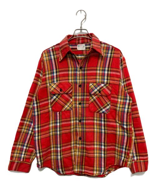 FIVE BROTHER（ファイブブラザー）FIVE BROTHER (ファイブブラザー) ネルシャツ レッド×イエロー サイズ:SIZE 15/1/2の古着・服飾アイテム