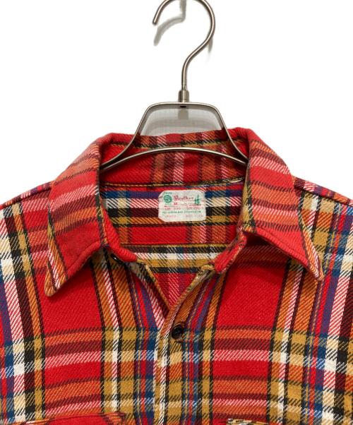 FIVE BROTHER（ファイブブラザー）FIVE BROTHER (ファイブブラザー) ネルシャツ レッド×イエロー サイズ:SIZE 15/1/2の古着・服飾アイテム