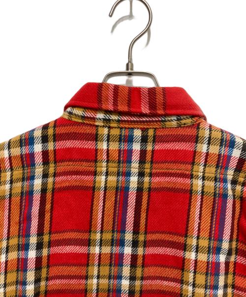 FIVE BROTHER（ファイブブラザー）FIVE BROTHER (ファイブブラザー) ネルシャツ レッド×イエロー サイズ:SIZE 15/1/2の古着・服飾アイテム