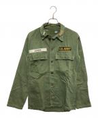 US ARMYユーエスアーミー）の古着「ユーティリティーシャツ」｜グリーン