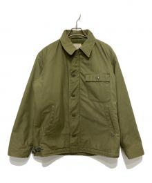 U'S NAVY（ユーエスネイビー）の古着「A-2 デッキジャケット」｜グリーン