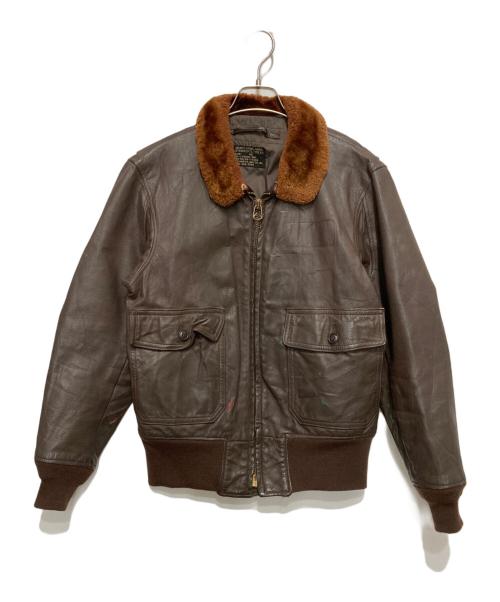 U'S NAVY（ユーエスネイビー）U'S NAVY (ユーエスネイビー) G-1 フライトジャケット ブラウン サイズ:SIZE 40の古着・服飾アイテム