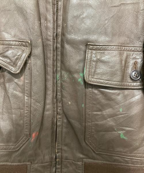 U'S NAVY（ユーエスネイビー）U'S NAVY (ユーエスネイビー) G-1 フライトジャケット ブラウン サイズ:SIZE 40の古着・服飾アイテム