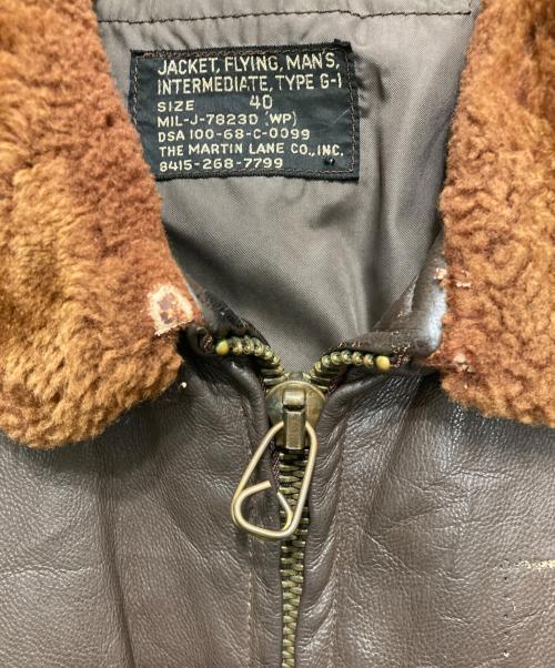 U'S NAVY（ユーエスネイビー）U'S NAVY (ユーエスネイビー) G-1 フライトジャケット ブラウン サイズ:SIZE 40の古着・服飾アイテム