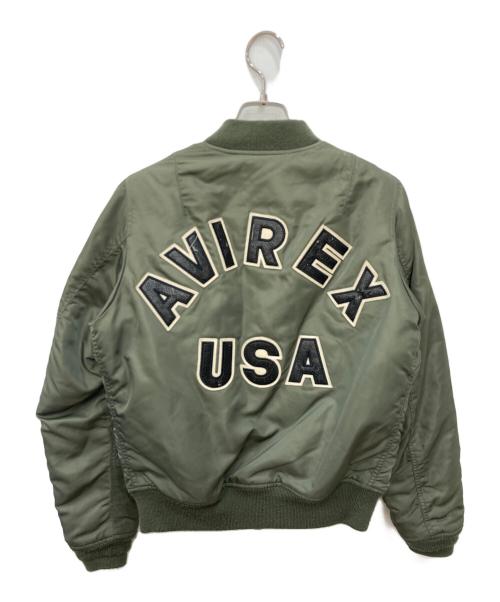 AVIREX（アヴィレックス）AVIREX (アヴィレックス) moussy (マウジー) MA-1ジャケット グリーン サイズ:2の古着・服飾アイテム