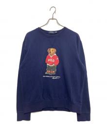 POLO RALPH LAUREN（ポロ・ラルフローレン）の古着「ポロベアプリントスウェット」｜ネイビー
