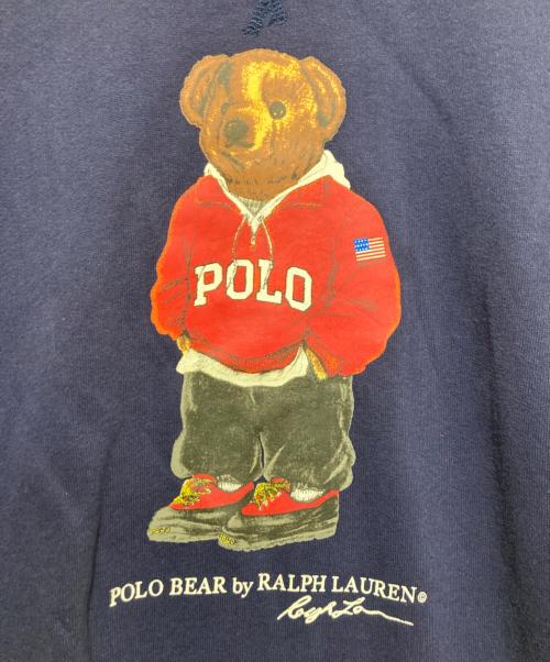 POLO RALPH LAUREN（ポロ・ラルフローレン）POLO RALPH LAUREN (ポロ・ラルフローレン) ポロベアプリントスウェット ネイビー サイズ:LGの古着・服飾アイテム