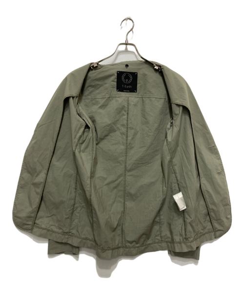 T-Jacket（ティージャケット）T-Jacket (ティージャケット) T-EARTHガーメントダイトラベルスーツ グリーン サイズ:Sの古着・服飾アイテム