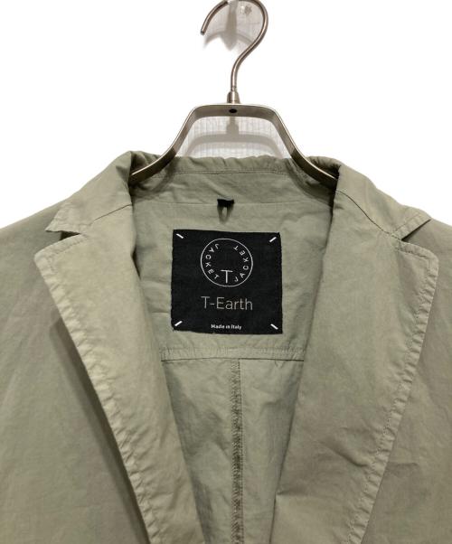 T-Jacket（ティージャケット）T-Jacket (ティージャケット) T-EARTHガーメントダイトラベルスーツ グリーン サイズ:Sの古着・服飾アイテム