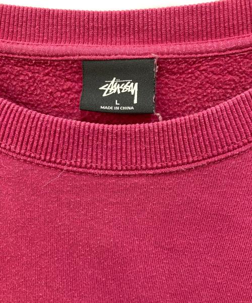 stussy（ステューシー）stussy (ステューシー) Dice Pigment Dyed Crew　ダイス ピグメント ダイド クルー パープル サイズ:Ⅼの古着・服飾アイテム