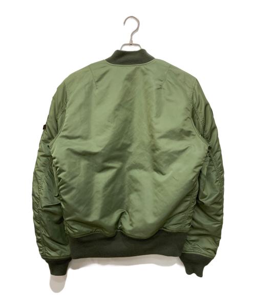 ALPHA（アルファ）ALPHA (アルファ) ワッペンMA-1ジャケット グリーン サイズ:Ⅼの古着・服飾アイテム