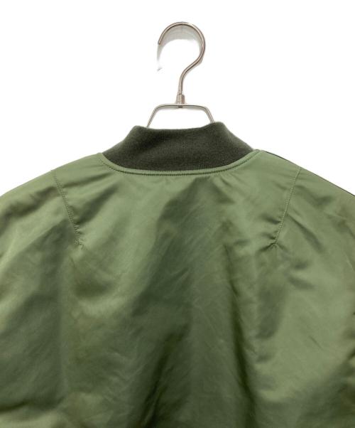 ALPHA（アルファ）ALPHA (アルファ) ワッペンMA-1ジャケット グリーン サイズ:Ⅼの古着・服飾アイテム
