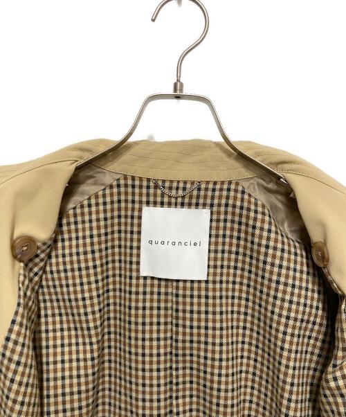 quaranciel（カランシエル）quaranciel (カランシエル) 〈洗濯機可能〉ハンサム トレンチ コート ベージュ サイズ:SIZE 36の古着・服飾アイテム