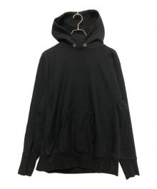 ATON（エイトン）の古着「SUVIN GARMENT DYE HOODIE」｜ブラック