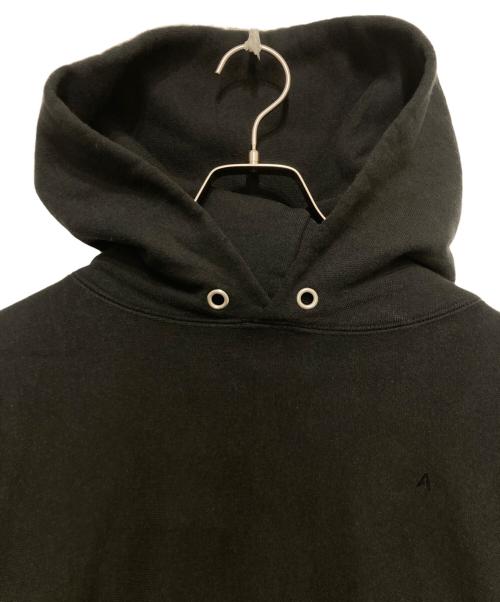 ATON（エイトン）ATON (エイトン) SUVIN GARMENT DYE HOODIE ブラック サイズ:04の古着・服飾アイテム