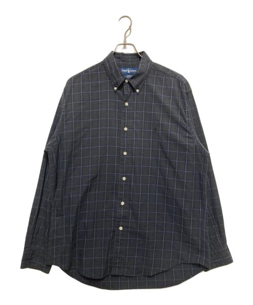 POLO RALPH LAUREN（ポロ・ラルフローレン）POLO RALPH LAUREN (ポロ・ラルフローレン) チェックシャツ ネイビー サイズ:Lの古着・服飾アイテム