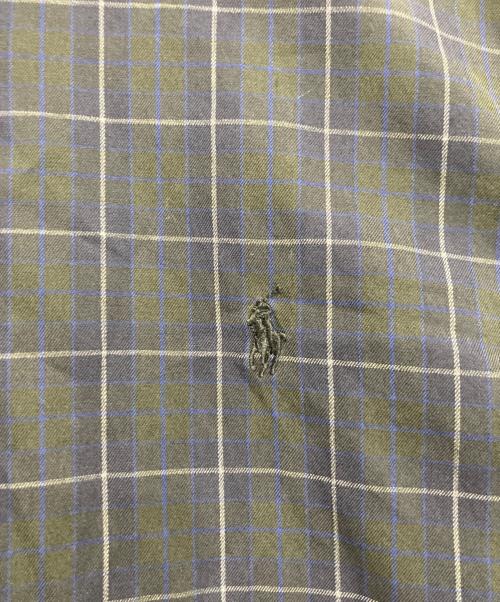 POLO RALPH LAUREN（ポロ・ラルフローレン）POLO RALPH LAUREN (ポロ・ラルフローレン) チェックシャツ ネイビー サイズ:Lの古着・服飾アイテム