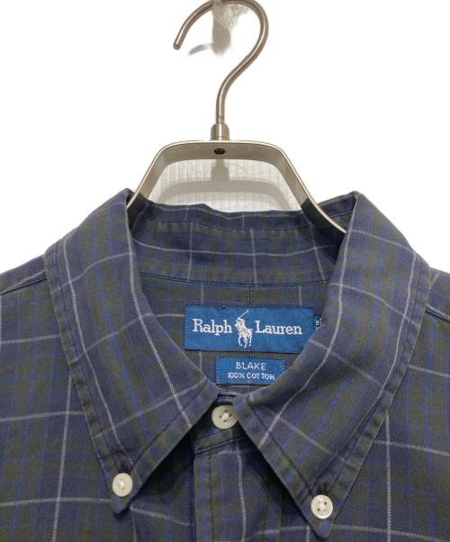 POLO RALPH LAUREN（ポロ・ラルフローレン）POLO RALPH LAUREN (ポロ・ラルフローレン) チェックシャツ ネイビー サイズ:Lの古着・服飾アイテム