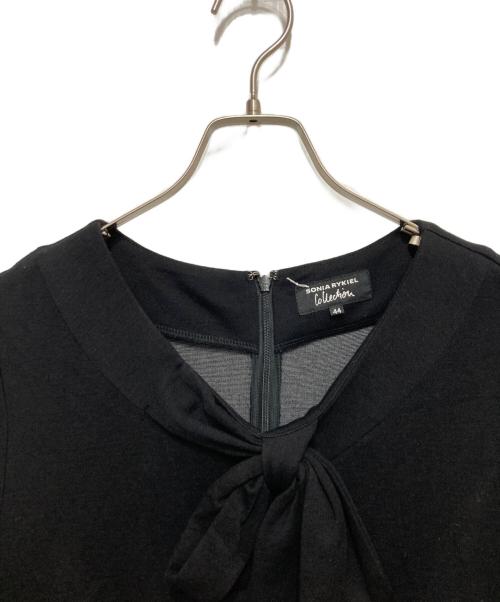 SONIA RYKIEL（ソニア リキエル）SONIA RYKIEL (ソニア リキエル) ウールストレッチポンチワンピース ブラック サイズ:SIZE 44の古着・服飾アイテム