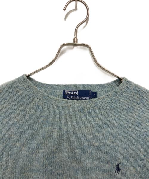 POLO RALPH LAUREN（ポロ・ラルフローレン）POLO RALPH LAUREN (ポロ・ラルフローレン) シャギーニット ネイビー サイズ:Mの古着・服飾アイテム