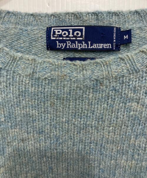 POLO RALPH LAUREN（ポロ・ラルフローレン）POLO RALPH LAUREN (ポロ・ラルフローレン) シャギーニット ネイビー サイズ:Mの古着・服飾アイテム