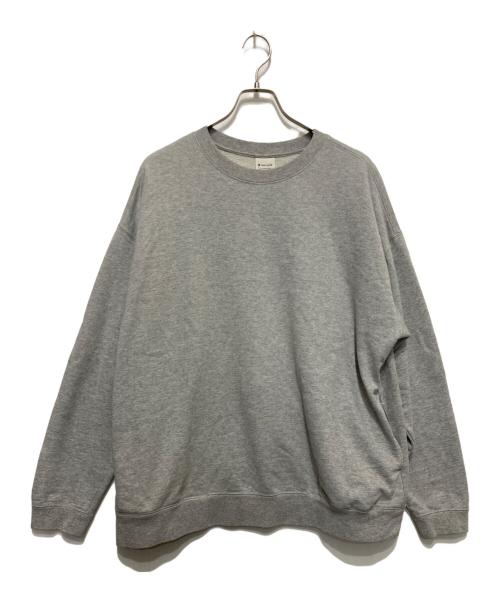 Snow peak（スノーピーク）Snow peak (スノーピーク) RECYCLED COTTON SWEAT CREWNECK グレー サイズ:Lの古着・服飾アイテム