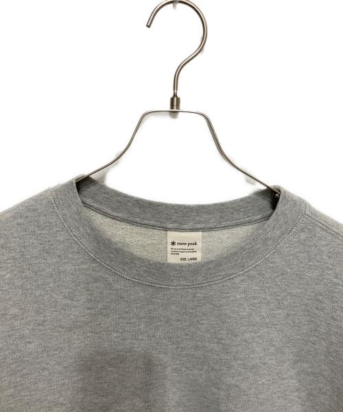 Snow peak（スノーピーク）Snow peak (スノーピーク) RECYCLED COTTON SWEAT CREWNECK グレー サイズ:Lの古着・服飾アイテム