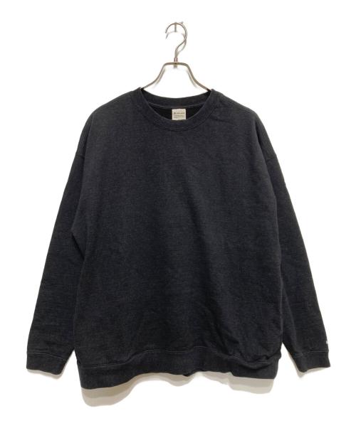 Snow peak（スノーピーク）Snow peak (スノーピーク) RECYCLED COTTON SWEAT CREWNECK ブラック サイズ:Lの古着・服飾アイテム